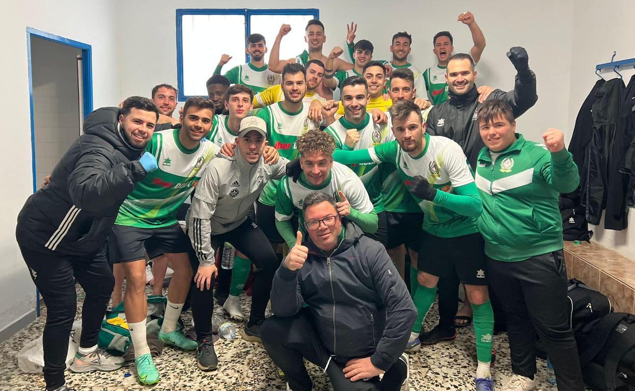 Celebración del triunfo del Racing Valverdeño