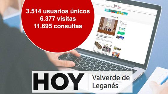 HOY Valverde de Leganés cierra diciembre con 6.000 visitas