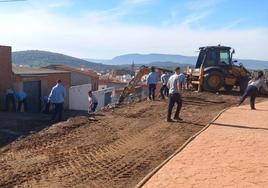 Trabajos en el Cerro de los Mártires