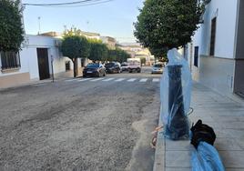 Inicios de los trabajos para la colocación de las farolas