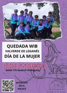 Quedada ciclista para conmemorar el Día Internacional de la Mujer