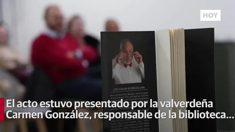 José Joaquín Rodríguez Lara presenta su libro en Valverde de Leganés