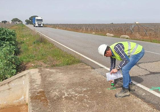 Pirmeros trabajos en la carretera