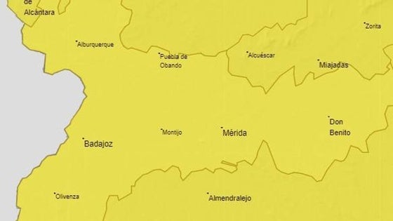 Alerta amarilla por tormentas para este sábado