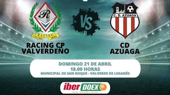Esta tarde, Racing CP Valverdeño – CD Azuaga