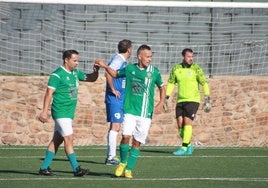 Nico y Pinto, autores de cinco de los seis goles. El restante lo logró Canuto