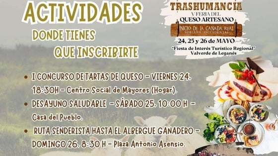Actividades que requieren inscripción previa durante el fin de semana