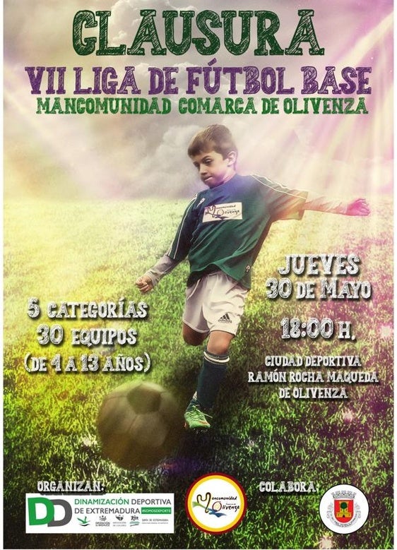 Este jueves clausura la VII Liga de Fútbol Base de la Mancomunidad de Olivenza