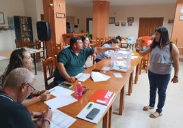 Su primera votación