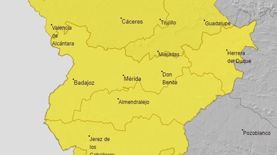 Activada la alerta amarilla por lluvias y tormentas para este miércoles