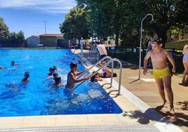 Durante una mañana de baños