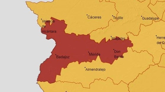 La alerta de este miércoles pasa de naranja a roja
