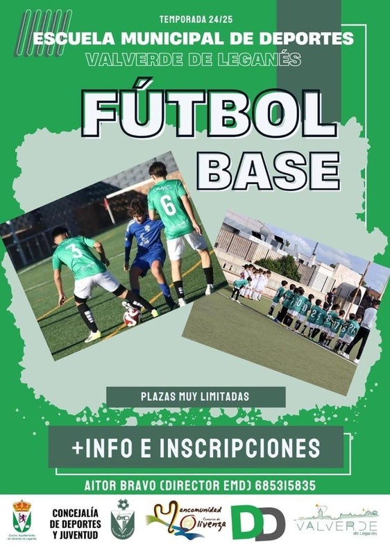 Últimas plazas para inscribirse a los equipos de fútbol base