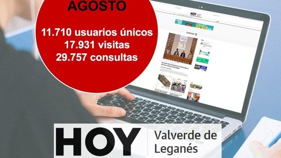 HOY Valverde de Leganés cierra agosto con cerca de 18.000 visitas