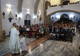 José María Sánchez Hernández durante su despedida
