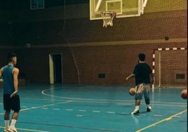 Durante uno de los entrenamientos