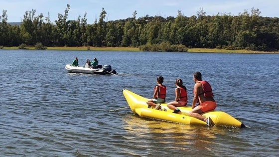 El embalse de Piedra Aguda es escenario de varias actividades acuáticas