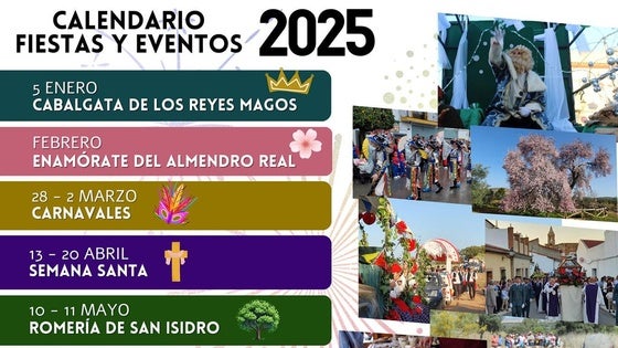 Publicadas las fechas de los eventos y fiestas del 2025