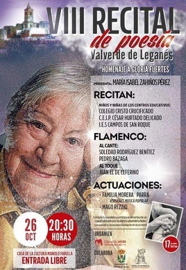 A las 20.30 horas comienza la octava edición del Recital de Poesías