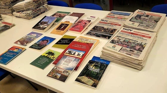 La biblioteca pone a disposición una amplia hemeroteca local