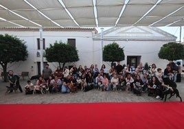 Participantes en el desfile canino