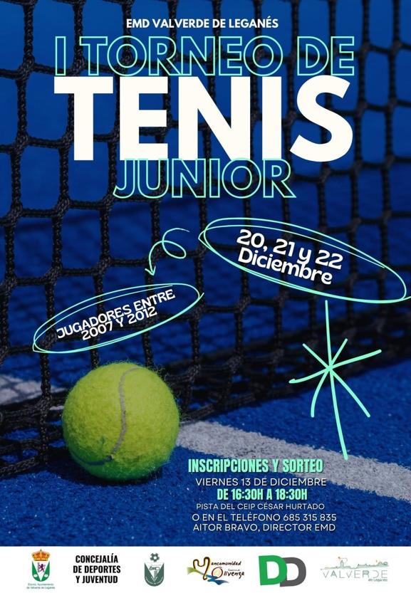 Organizado el primer torneo de tenis junior
