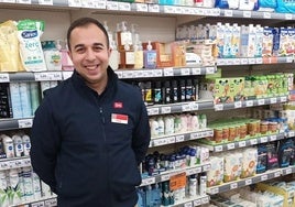 Andrei, durante su jornada laboral