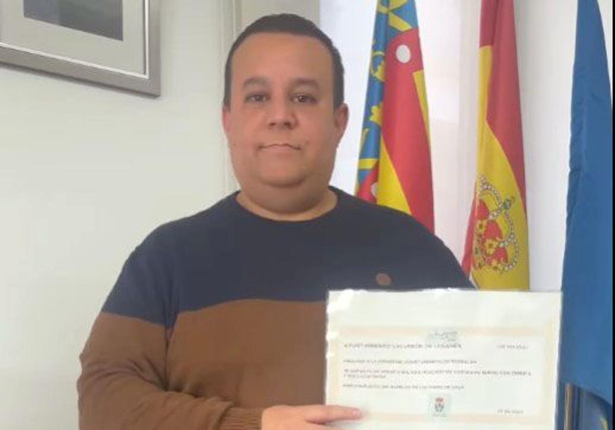 Andoni León, alcalde de Pedralba