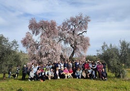 Algunos de los participantes en la ruta