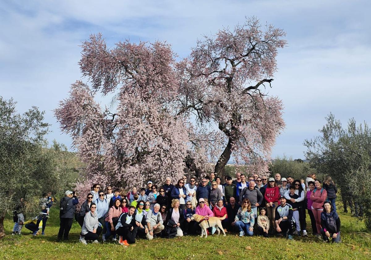 Algunos de los participantes en la ruta