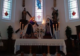 Durante el Triduo a Jesús Nazareno y a la Virgen de la Soledad