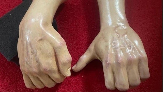 Las manos de Jesús Nazareno son restauradas