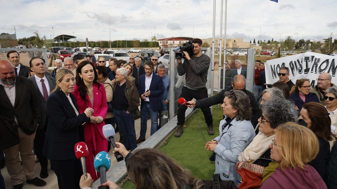 Manifestación de los vecinos de Olivenza