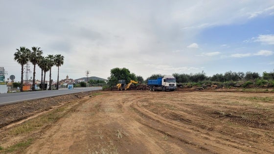 Continúan las obras para el nuevo parking de autocaravanas