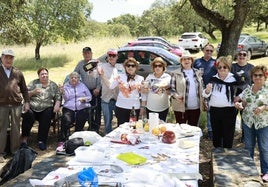 Disfrutando de la romería