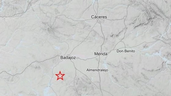 Registrado un temblor en Extremadura durante la pasada madrugada