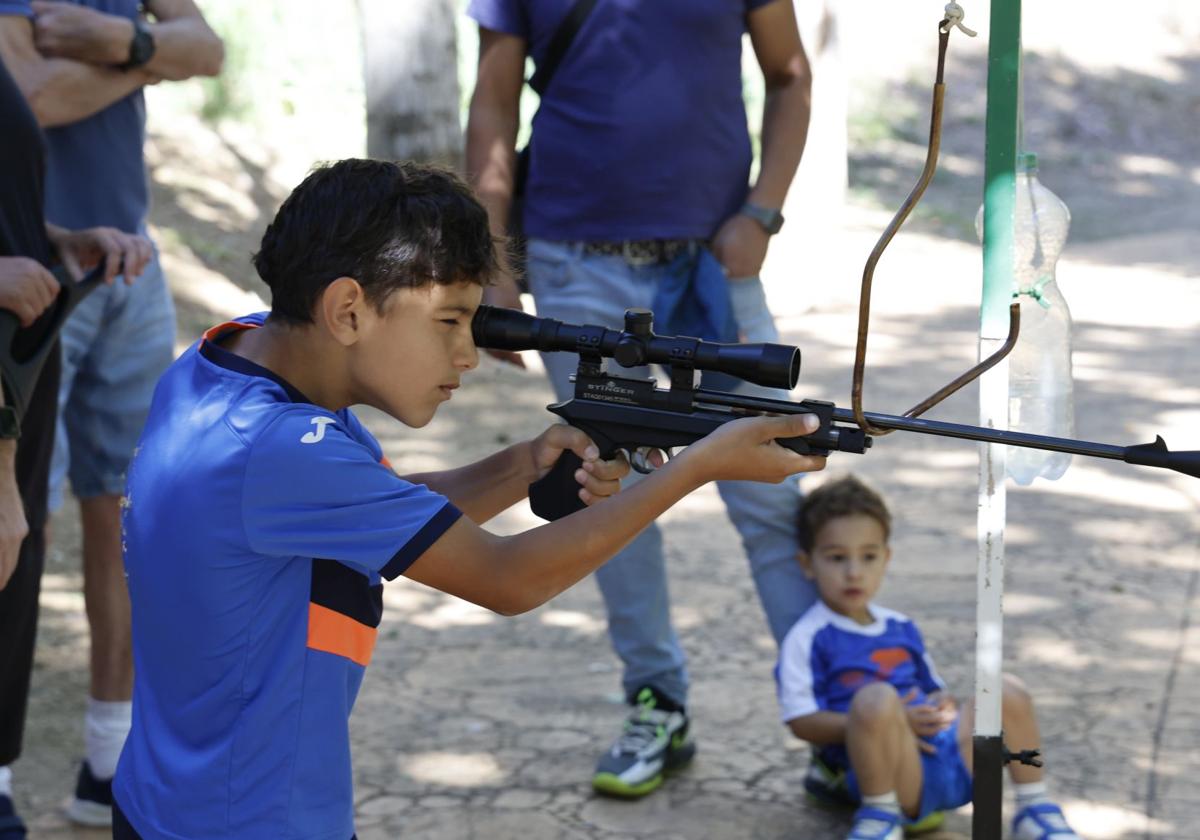 Durante el taller de tiro del año pasado
