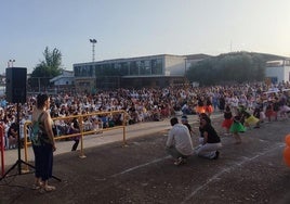 Durante la fiesta de fin de curso