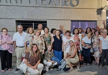 Algunos de los participantes en el viaje
