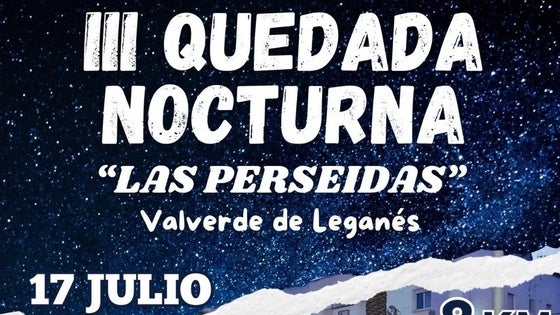 Este jueves tendrá la III Quedada Nocturna 'Las Perseidas'