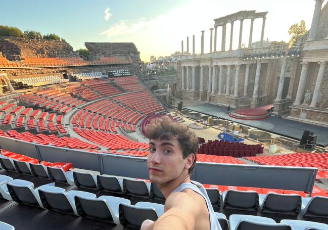 En el Teatro Romano de Mérida