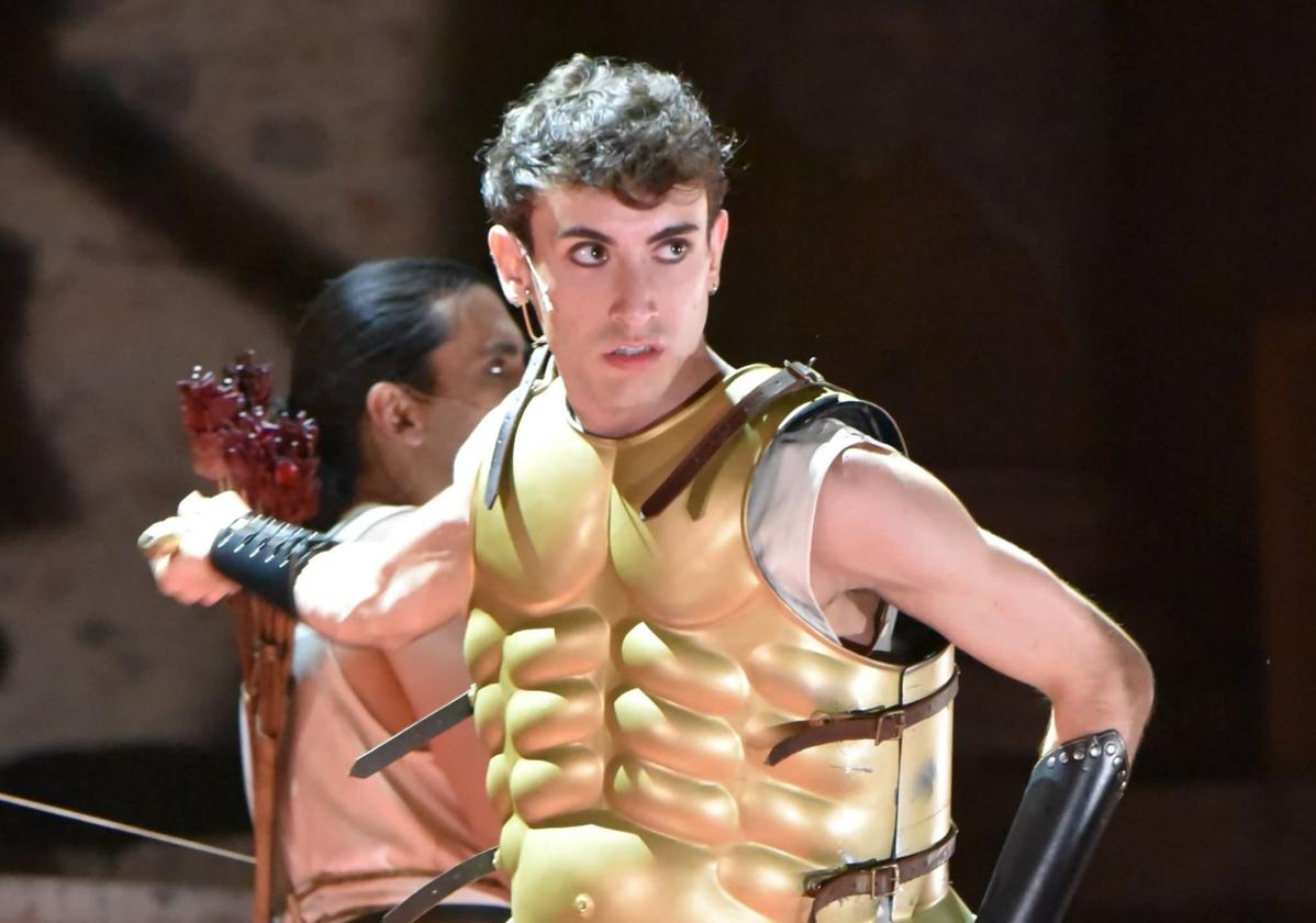 Ángel Luis en el Teatro Romano de Mérida