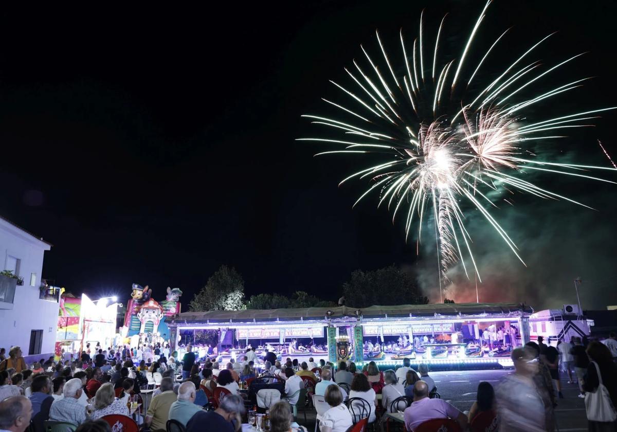 Fuegos artificiales durante las fiestas del año pasado