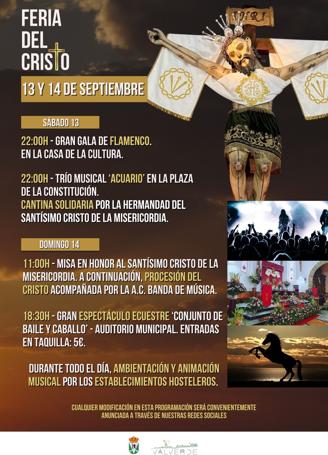 Programación de la FEria del Cristo