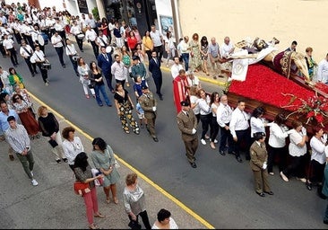 Última procesión en el Día del Cristo, en el 2019