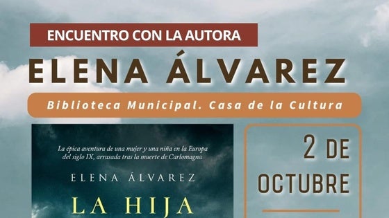 La escritora Elena Álvarez participará en un encuentro en la biblioteca