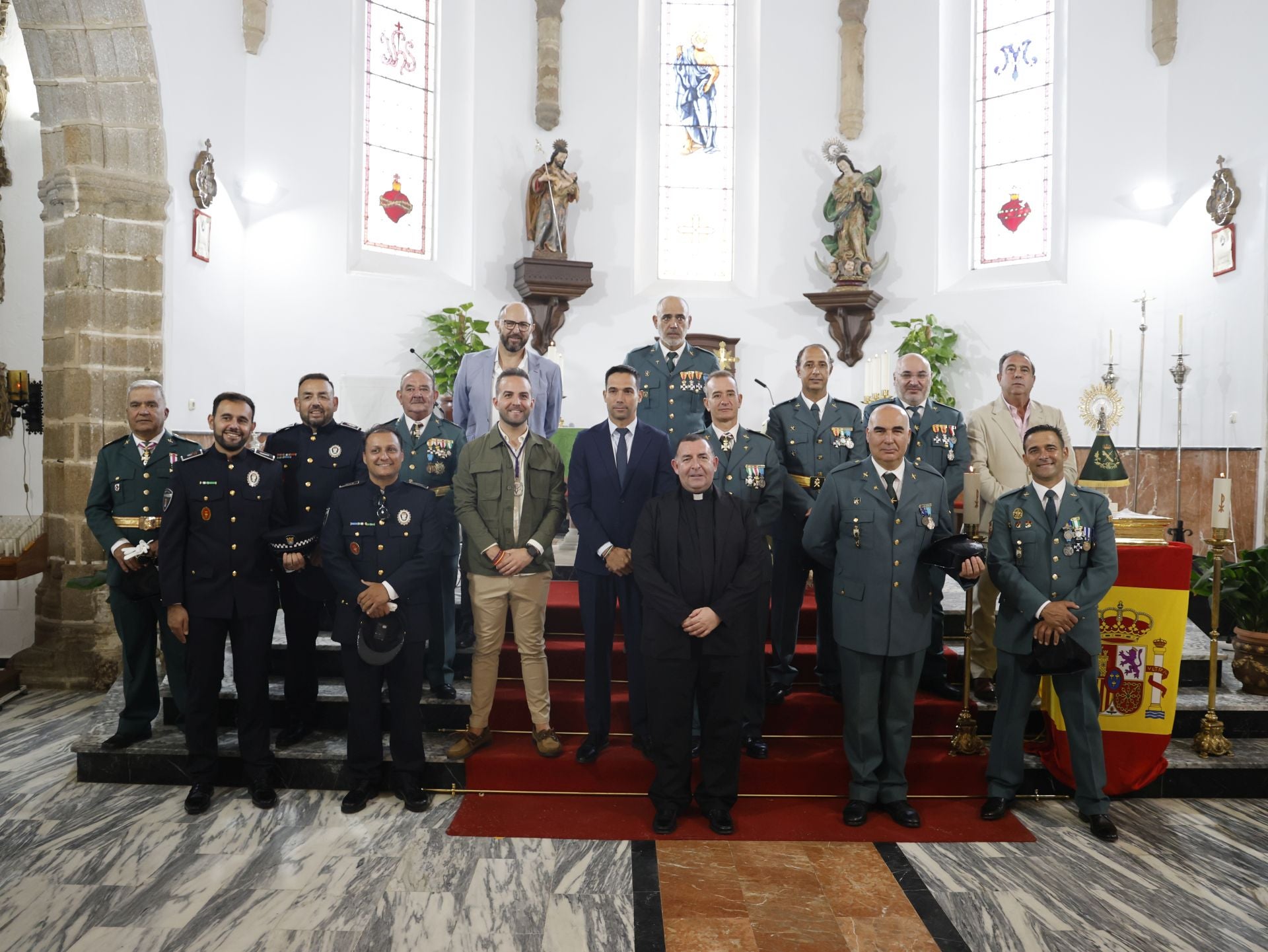 Tras la misa por la Virgen del Pilar