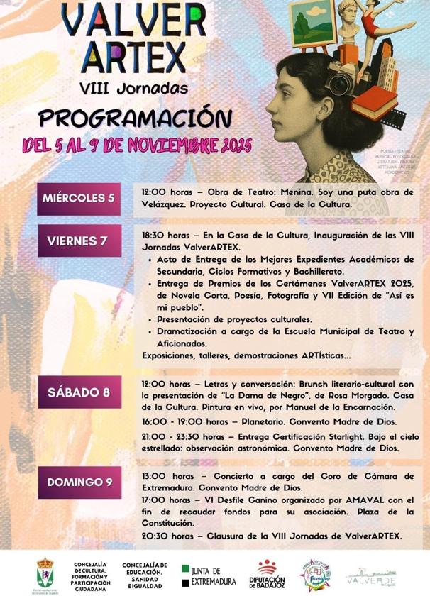 Del 5 al 9 de noviembre, VIII jornadas de ValverArtex