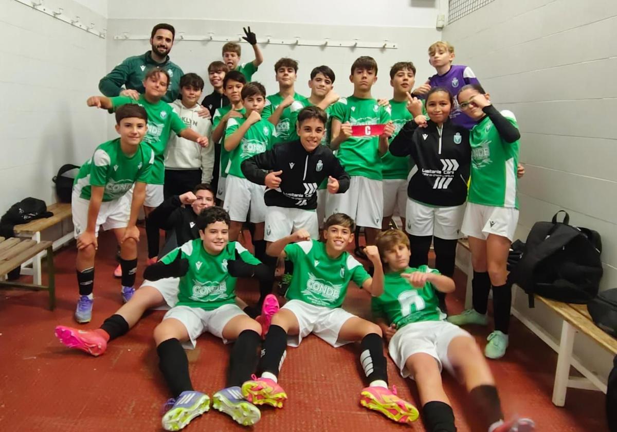 Los infantiles celebran el triunfo