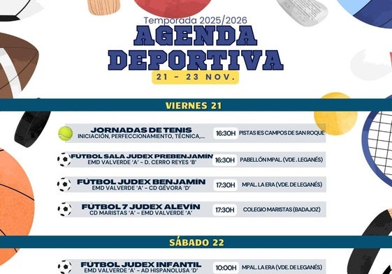 Valverde se prepara para otro fin de semana cargado de deporte